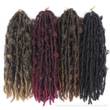Butterfly Locs Crochet Hair 12 inch Short Distressed Faux Locs Pre looped Natural Messy Nu Butterfly Bob Locs Pre-twisted Braids